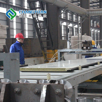4 панель стены Pu панели 50/75/100mm металла ненесущей стены паза