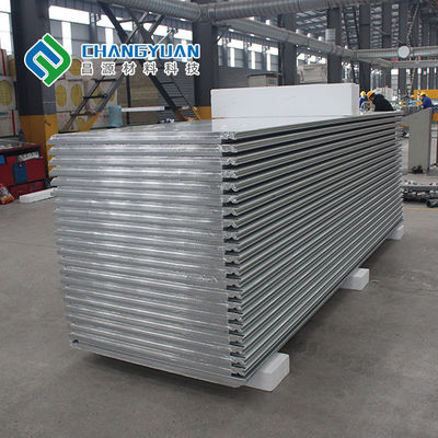 4 панель стены Pu панели 50/75/100mm металла ненесущей стены паза